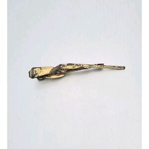 Vtg HICKOK USA Old Ranch Rifle Shotgun Rifle Tie‎ Clip Bar Clasp Shabby Chic